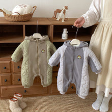 將圖片載入圖庫檢視器 ZDL5185LS-冬季奧粒絨連身衣｜貼標夾棉爬服
