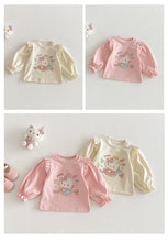 將圖片載入圖庫檢視器 ZCY6057SE-春季貓咪印花上衣｜女童卡通打底T恤
