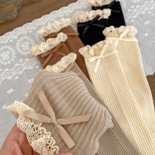 將圖片載入圖庫檢視器 W027PA-秋季花邊中筒堆堆棉襪（女童）
