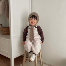 將圖片載入圖庫檢視器 Y5532LS-秋冬雙面毛絨背帶褲｜大口袋撞邊
