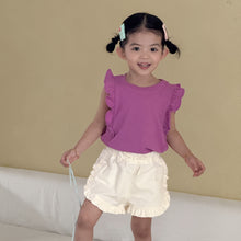 將圖片載入圖庫檢視器 XZ260983TG-夏季｜純棉花邊｜背心短褲套裝
