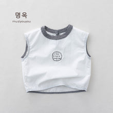 Load image into Gallery viewer, 26099SE-夏季｜格子撞色｜兒童無袖衫
