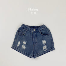 Load image into Gallery viewer, 1620PA-夏季｜破洞薄款｜兒童牛仔短褲
