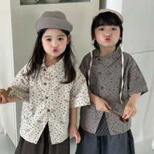 Load image into Gallery viewer, 26X18SE-夏季｜卡通豹紋｜兒童短袖襯衫
