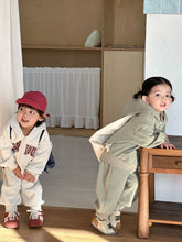 將圖片載入圖庫檢視器 CZ260863TG-春秋季復古字母連帽休閒兩件套

