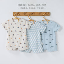 Load image into Gallery viewer, D60112LS-夏季｜純棉薄款｜短袖哈衣爬服
