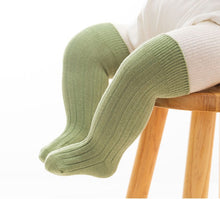 Load image into Gallery viewer, WH122101AC-Combed cotton solid color double needle breathable knee socks
