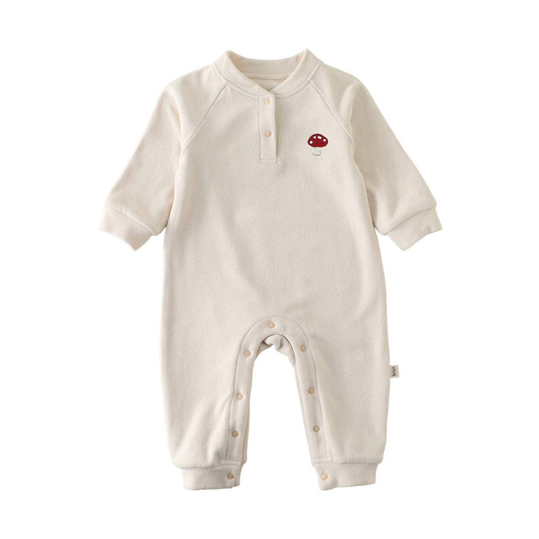 D25310LS-冬季搖粒絨褲檔開釦連體爬服