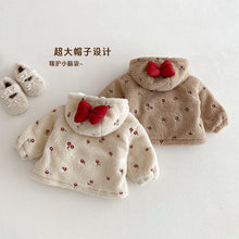 Load image into Gallery viewer, ZDW5272SE-冬季加厚蝴蝶結小花刺繡棉服外套
