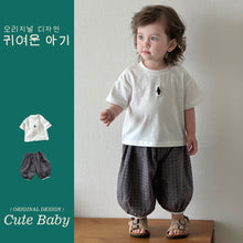 Load image into Gallery viewer, M627177TG-夏季｜簡約純棉｜短褲套裝
