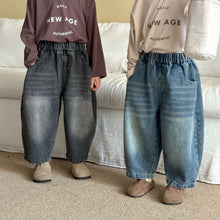 Load image into Gallery viewer, QK250540PA-春秋兒童寬鬆休閒牛仔褲

