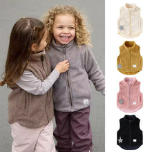 將圖片載入圖庫檢視器 D25280SE-秋冬搖粒絨高領百搭保暖加厚背心
