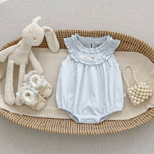 Load image into Gallery viewer, H10696LS-夏季｜花邊刺繡｜無袖包屁衣
