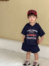 將圖片載入圖庫檢視器 XZ260881TG-夏季連帽運動套裝
