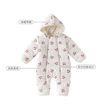 將圖片載入圖庫檢視器 D25296LS-冬季雙拉鍊加厚夾棉連帽爬服
