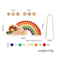 Load image into Gallery viewer, PMZ1258AC-Puzzle color classification flower rainbow board clip ball toy
