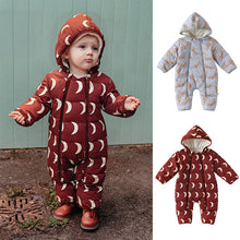 將圖片載入圖庫檢視器 D25296LS-冬季雙拉鍊加厚夾棉連帽爬服
