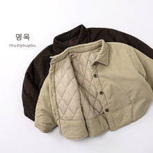 將圖片載入圖庫檢視器 25258SE-冬季夾棉長袖襯衫外套
