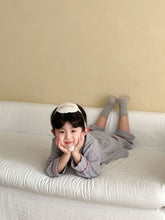 Load image into Gallery viewer, QJ250557TG-秋季兒童棉紗長袖居家兩件套&amp;女童大翻領居家套裝
