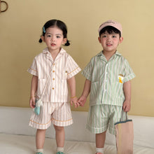 Load image into Gallery viewer, XJ260888JG-夏季｜條紋居家｜睡衣套裝
