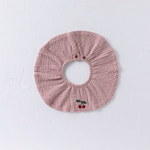 將圖片載入圖庫檢視器 D25028LS-四季刺繡防吐奶紗布圍兜【兩條起批】
