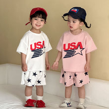 將圖片載入圖庫檢視器 XZ260892TG-夏季運動風短袖短褲套裝
