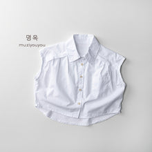 將圖片載入圖庫檢視器 25166SE-夏季兒童無袖純棉襯衫
