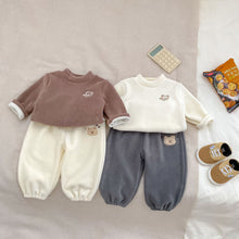 Load image into Gallery viewer, H10650SE-冬季小熊加絨加厚打底衫（長袖）
