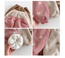 Load image into Gallery viewer, ZDK5281PA-冬季加絨涂鴉貼標休閒長褲
