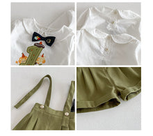 Load image into Gallery viewer, ZCY6100LS-春季寶寶周歲上衣&amp;吊帶褲
