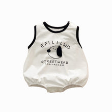 Load image into Gallery viewer, 2402423LS-Summer sleeveless dog triangle romper 
