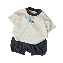 將圖片載入圖庫檢視器 M627001TG-夏季｜波點休閒｜短袖套裝
