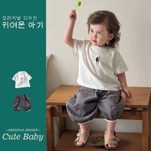 Load image into Gallery viewer, M627177TG-夏季｜簡約純棉｜短褲套裝
