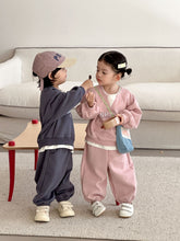 將圖片載入圖庫檢視器 CZ260849TG-春秋季假兩件運動休閒兩件套
