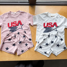 將圖片載入圖庫檢視器 XZ260892TG-夏季運動風短袖短褲套裝
