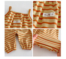 Load image into Gallery viewer, ZCK6182LS-春季寶寶條紋連身褲
