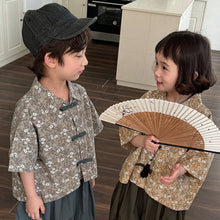 Load image into Gallery viewer, 25X25SE-夏季｜碎花中國風｜短袖襯衫
