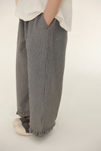 Load image into Gallery viewer, BB2519PCW-Summer Girls Striped Lace Parent-child Cropped Pants 
