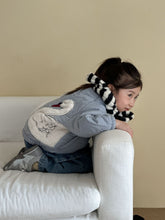 將圖片載入圖庫檢視器 DK250688PA-秋冬季抓絨假兩件牛仔款褲
