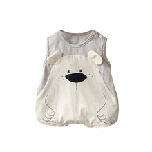 Load image into Gallery viewer, 2402366LS-Summer sleeveless bear wrap 
