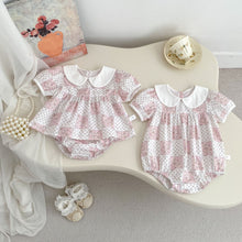 Load image into Gallery viewer, H10688LS-夏季｜碎花娃娃領｜包屁衣
