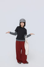 將圖片載入圖庫檢視器 BB2628PCW-秋日條紋波點假兩件上衣
