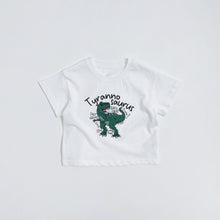 Load image into Gallery viewer, 51411SE-Summer Korean version of children&#39;s dinosaur print short-sleeved top 
