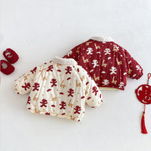 將圖片載入圖庫檢視器 ZDW5692SE-冬季滿版小馬印花加厚夾棉外套
