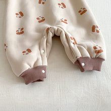 將圖片載入圖庫檢視器 ZDL5184LS-冬季條紋羊駝絨加絨連體爬服
