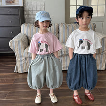 Load image into Gallery viewer, 25X03PA-夏季｜純色牛仔｜寬鬆七分褲
