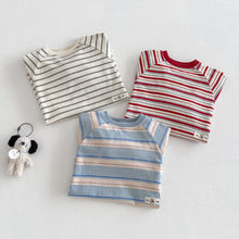 Load image into Gallery viewer, ZCL6183LS-春季條紋長袖連體爬服
