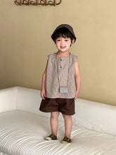 Load image into Gallery viewer, XQ260720TG-夏季條紋兄妹短袖洋裝&amp;套裝
