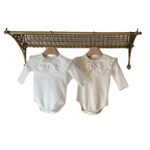 將圖片載入圖庫檢視器 Y9609LS-春季嬰兒荷葉大翻領三角包屁
