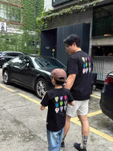 將圖片載入圖庫檢視器 166PCW-夏季｜愛心圖案｜短袖親子T恤

